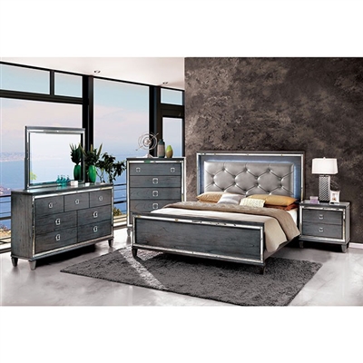 Clover 6 Piece Bedroom Set by Furniture of America - FOA-CM7971