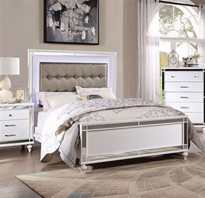 Brachium Bed in White Finish by Furniture of America - FOA-CM7977WH-B