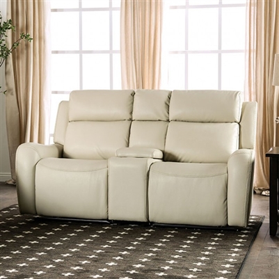 Barclay Power Love Seat in Beige by Furniture of America - FOA-CM9907-LV