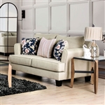 Denbigh Love Seat in Beige by Furniture of America - FOA-SM1281-LV