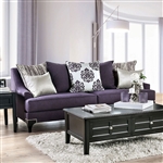 Sisseton Sofa in Purple by Furniture of America - FOA-SM2208-SF