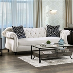 Antoinette Sofa in White by Furniture of America - FOA-SM2228-SF