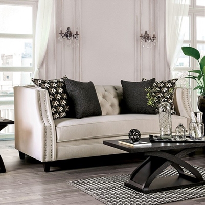 Aniyah Sofa in Beige by Furniture of America - FOA-SM2683-SF