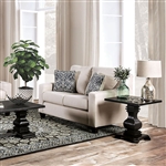 Alton Love Seat in Cream Finish by Furniture of America - FOA-SM4049-LV