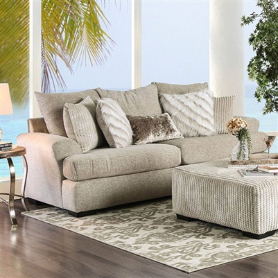 Anthea Sofa in Beige by Furniture of America - FOA-SM5140-SF