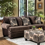 Bonaventura Sofa in Brown by Furniture of America - FOA-SM5142BR-SF
