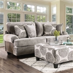 Bonaventura Sofa in Gray by Furniture of America - FOA-SM5142GY-SF