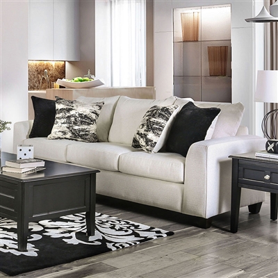 Barnett Sofa in Ivory by Furniture of America - FOA-SM5205IV-SF
