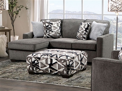Brentwood Sectional Sofa in Gray by Furniture of America - FOA-SM5405