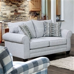 Aberporth Love Seat in Gray by Furniture of America - FOA-SM5406-LV