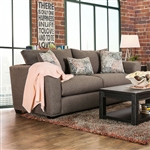 Bensen 2 Piece Sofa Set in Brown by Furniture of America - FOA-SM6151