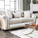 Benigno Sofa in Pearl by Furniture of America - FOA-SM6411-SF