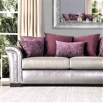 Benigno Sofa in Purple by Furniture of America - FOA-SM6412-SF