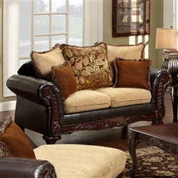 Doncaster Love Seat in Espresso by Furniture of America - FOA-SM7430-LV