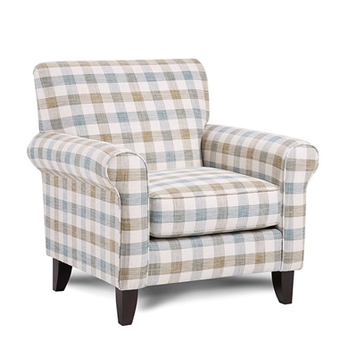 Cadigan Chair in Checkered Multi Finish by Furniture of America - FOA-SM8191-CH-SQ