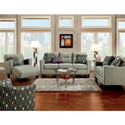 Coltrane 2 Piece Sofa Set in Gray by Furniture of America - FOA-SM8210