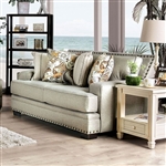 Begley Love Seat in Mocha by Furniture of America - FOA-SM8300-LV