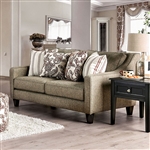 Fillmore Love Seat in Warm Gray by Furniture of America - FOA-SM8350-LV