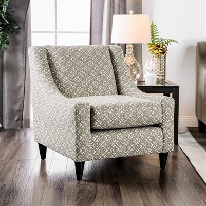 Dorset Square Chair in Light Gray by Furniture of America - FOA-SM8564-CH-SQ