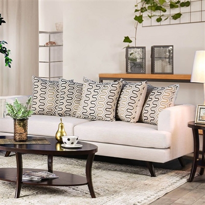 Blaenavon Sofa in Beige by Furniture of America - FOA-SM8827-SF