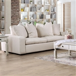 Acamar Sofa in Cream by Furniture of America - FOA-SM9103-SF