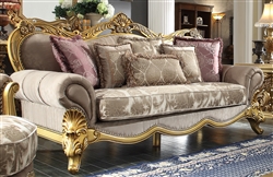 Gables Wood Trim Sofa by Homey Design - HD-1634-S