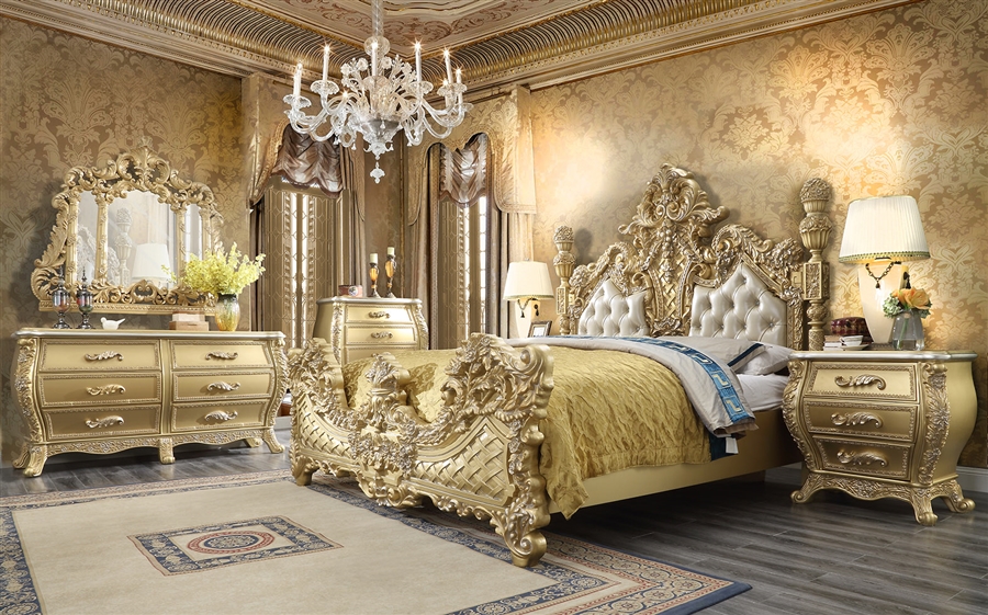 Versailles 6 Piece Bedroom Set In, Versailles King Bed