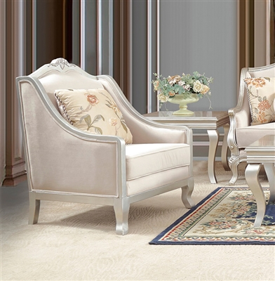 Decorative Trim Elegant Upholstery Chair by Homey Design - HD-2057-C
