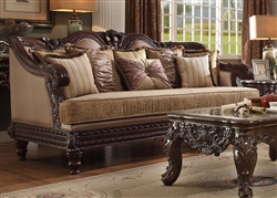 Arielli Cherry Finish Sofa by Homey Design - 386-S