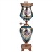 Arc De Cristal Table Lamp in Bronze-Deep Aegean Blue-Gold Finish by Homey Design - HD-4029S