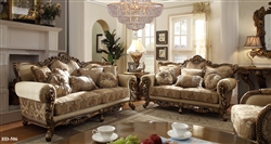 Antique European Style 2 Piece Living Room Set by Homey Design - HD-506