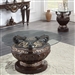 Traditional Cherry Finish 3 Piece Occasional Table Set by Homey Design - HD-8908C-OT