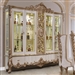 Traditional Style China Cabinet in Gold & Beige Finish by Homey Design - HD-9083-CB