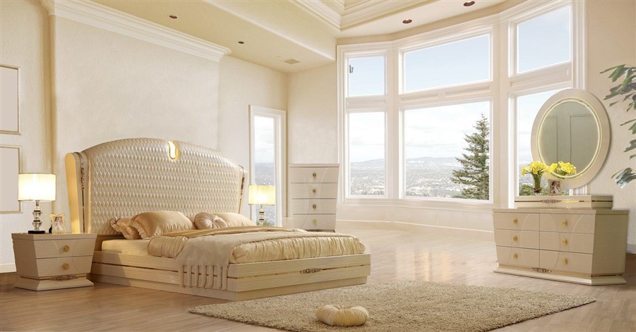 Bedroom Set By Homey Design, Oversized Headboard King Bed