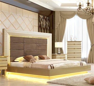 Elegant Contemporary Headboard Bed by Homey Design - HD-918-B