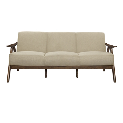 Damala Sofa in Walnut by Home Elegance - HEL-1138BR-3