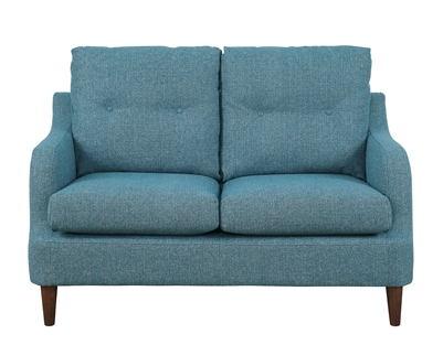 Cagle Love Seat in Blue by Home Elegance - HEL-1219BU-2