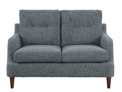 Cagle Love Seat in Gray by Home Elegance - HEL-1219GY-2