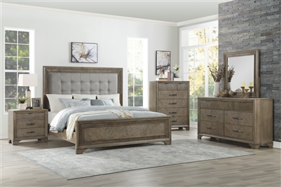 Caruth 6 Piece Bedroom Set in Gray by Home Elegance - HEL-1605-1-4