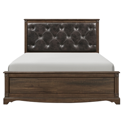 Beaver Creek Queen Bed in Rustic Brown by Home Elegance - HEL-1609-1