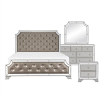 Avondale Queen Bed in Silver by Home Elegance - HEL-1646-1
