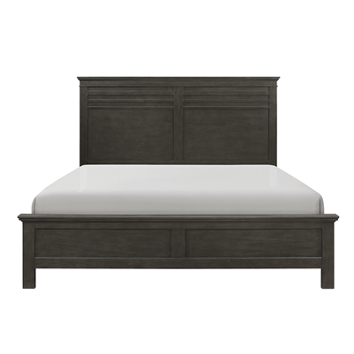 Blaire Farm Queen Bed in Charcoal Gray by Home Elegance - HEL-1675-1