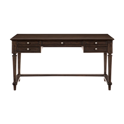Cardano Writing Desk in Driftwood Charcoal by Home Elegance - HEL-1689-16