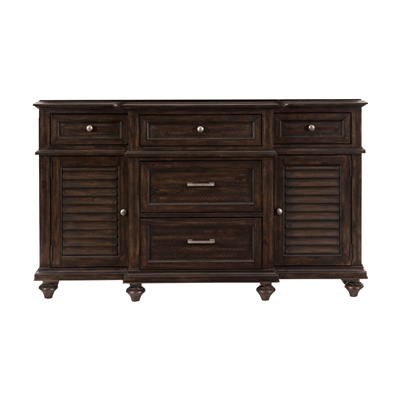 Cardano Server in Driftwood Charcoal by Home Elegance - HEL-1689-55