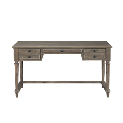 Cardano Writing Desk in Driftwood Light Brown by Home Elegance - HEL-1689BR-16