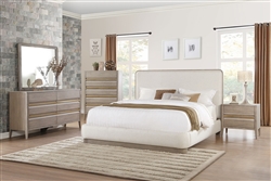 Aristide 6 Piece Bedroom Set in Gold by Home Elegance - HEL-1723-1-4