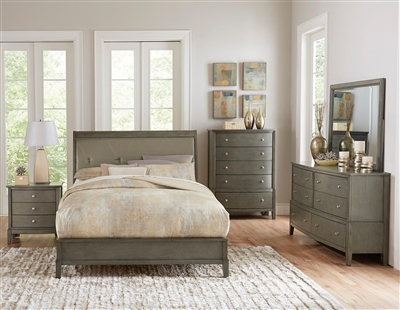 Cotterill 6 Piece Bedroom Set in Gray by Home Elegance - HEL-1730GY-1-4