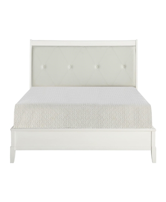Cotterill Queen Bed in Antique White by Home Elegance - HEL-1730WW-1