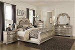 Cavalier 6 Piece Bedroom Set in Silver by Home Elegance - HEL-1757SV-1-4