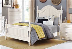 Clementine Queen Bed in White by Home Elegance - HEL-1799-1